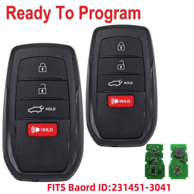 2 Smart Remote Key Fob HYQ14FBX 231451-3041 for 2021 2022 2023 2024 Toyota Venza