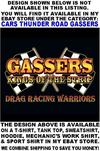 1963 1964 Old School Gasser Kings of the Street & Strip Drag Racing T-shirt 11 - Picture 5 of 24