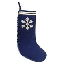 New ! 20" Snowflake Christmas Stocking Blue Red or Green 