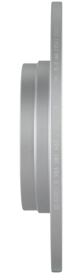 Rotor de freno de disco trasero Bosch QuietCast para Mercury Milan 2006-2011 2007 2008 2009 Foto 4 de 4