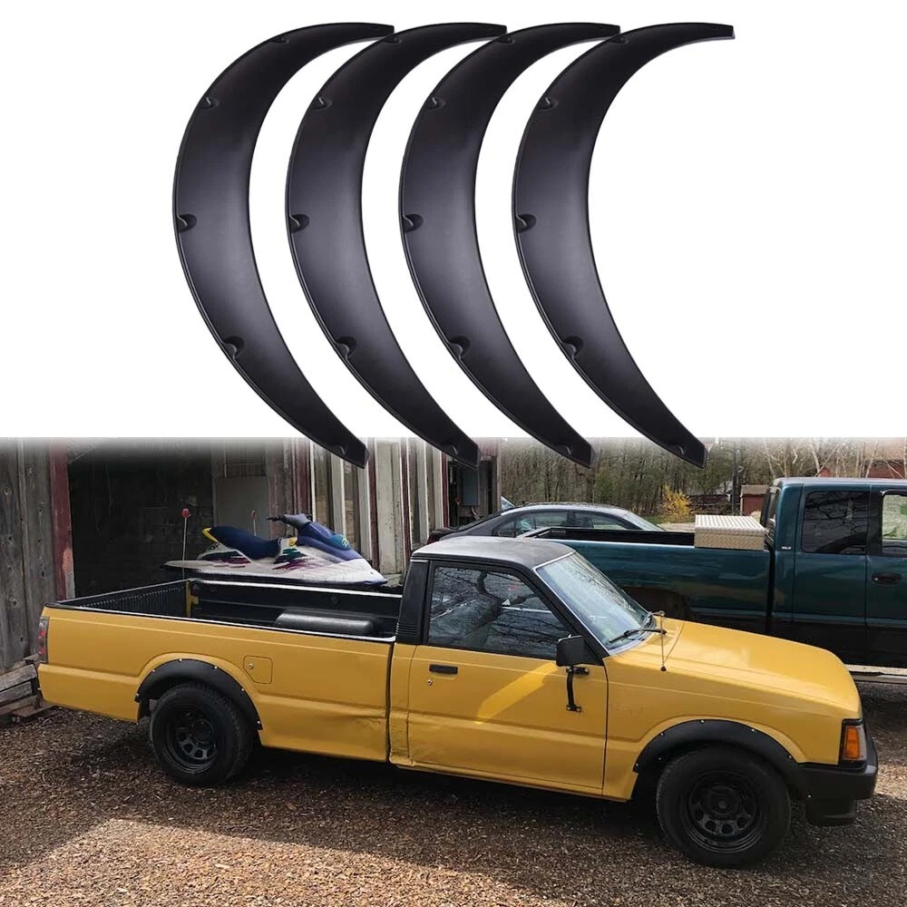 For MAZDA B2000 B2200 Fender Flares Flexible Wide Body Kit Wheel Arches 32MM 4pc