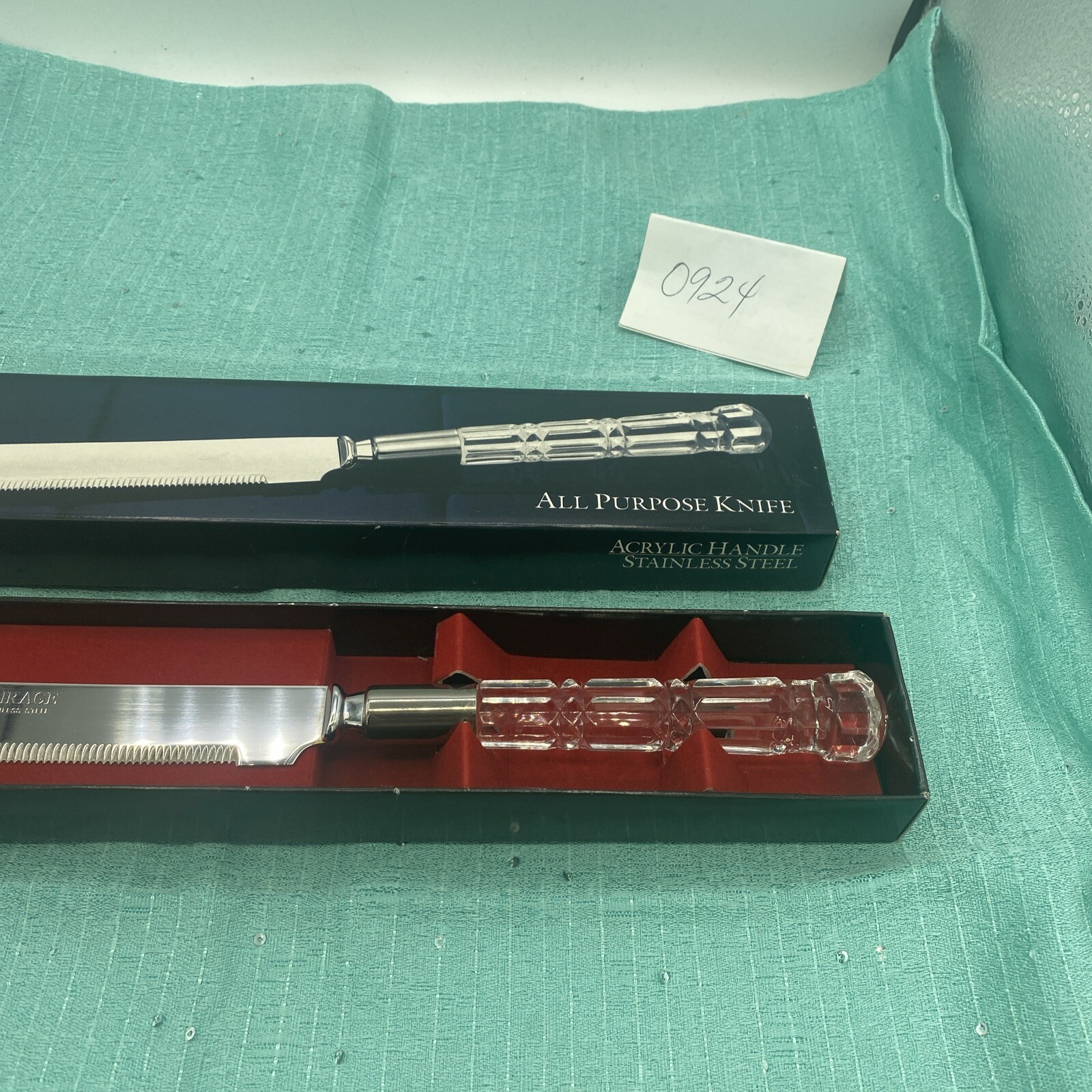 Vintage New Mirage Robinson Knife Co. Japan Acrylic/StainlessSteel All Purpose