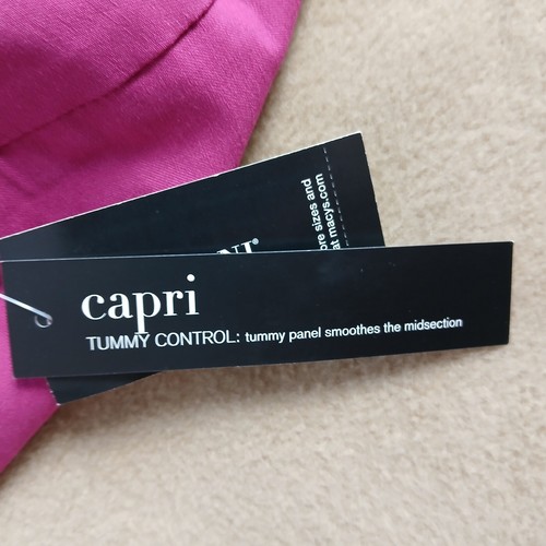 Alfani Women's Tummy Control Pull On Capri Pant Size 28W Modern Berry NWT - Picture 16 of 19