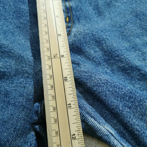 Wrangler Jeans Mens W34 L32 Blue Denim Regular Fit Straight Leg Zip - Picture 6 of 11