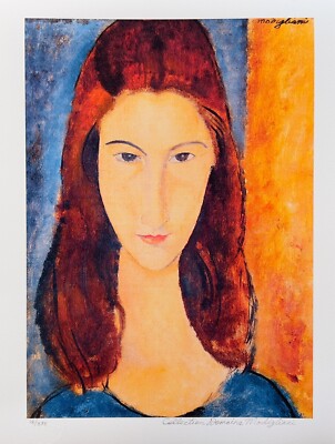 Modigliani【少女の肖像】肉筆油彩画　模写 s-l400.jpg