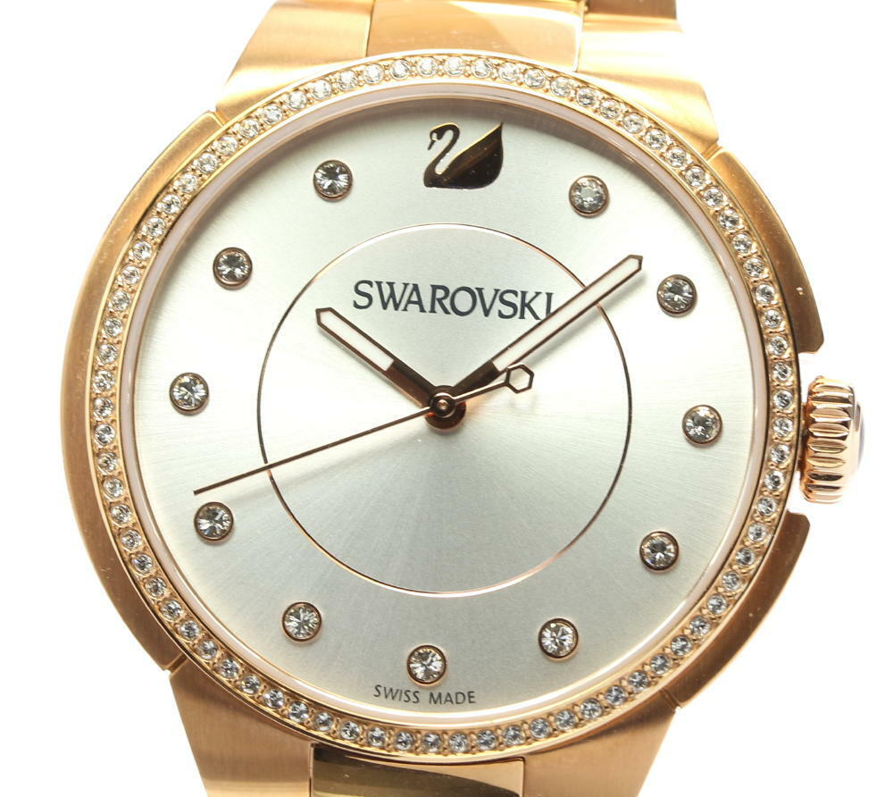 SWAROVSKI City 5181642 11P diamonds Silver Dial Quartz Men's Watch_553498