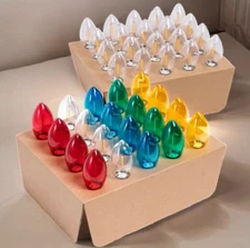 Christmas Multicolor Lights Ebenezer & Co. 20 Feet Nostalgic LED 20 Bulb