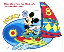 Disney 1998 Antigua & Barbuda - Mickey's 70th Anniversary Mini Sheet Nº4 - MNH