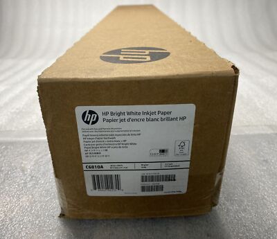 HP C6810A Bright White Inkjet Large Format Paper 4.7 mil 36'' x 300' ft, 1 Roll