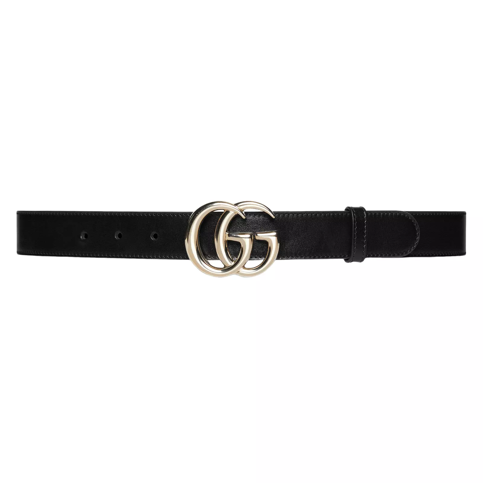 Ceinture fine noire GUCCI GG Marmont neuve/authentique