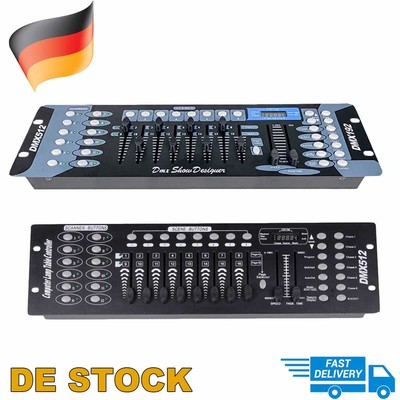 192 Kanäle DMX512 Controller Konsole Bühnenlicht Party DJ Equipment Lichteffekt.