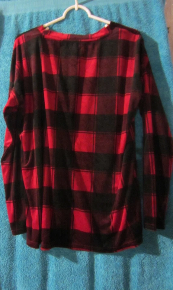 Juego de ropa de dormir Sonoma - Cuadros rojos y negros - Talla XL - Usado (1010CB) Foto 3 de 4