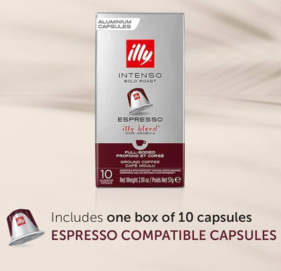 ILLY Intenso Espresso Bold Dark Roast Coffee Capsule Nespresso OL, Pick any size
