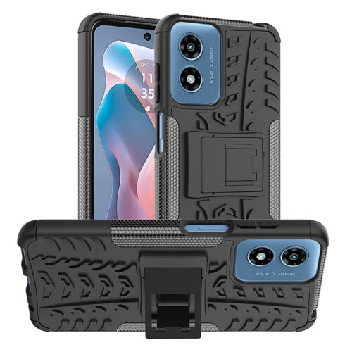 Für Motorola Moto G Play (2024) Etui robust stoßfest Rüstung Ständer Abdeckung - Bild 15 von 21