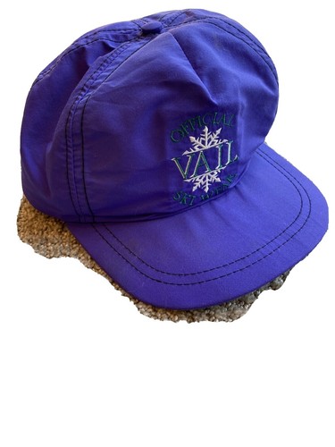 Chapeau Nylon Vintage Années 90 - Violet Fluo - Publicitaire Minnegasco Energy - Neuf Sans étiquette