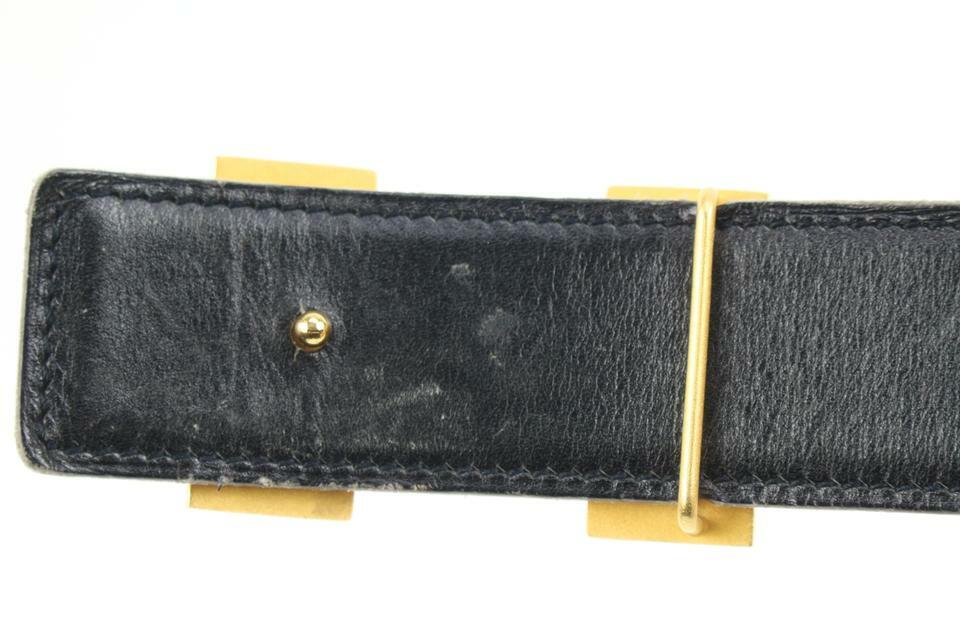 Hermès size 75 Brown x Black 32mm Reversible H Logo Belt Kit 73h418s Hermès size 75 Brown x Black 32mm Reversible H Logo Belt Kit  main image 2