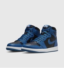 Nike Air Jordan 1 Retro High  Dark Marina Blue/Black  575441-404- SZ 5 Y- 6.5 W