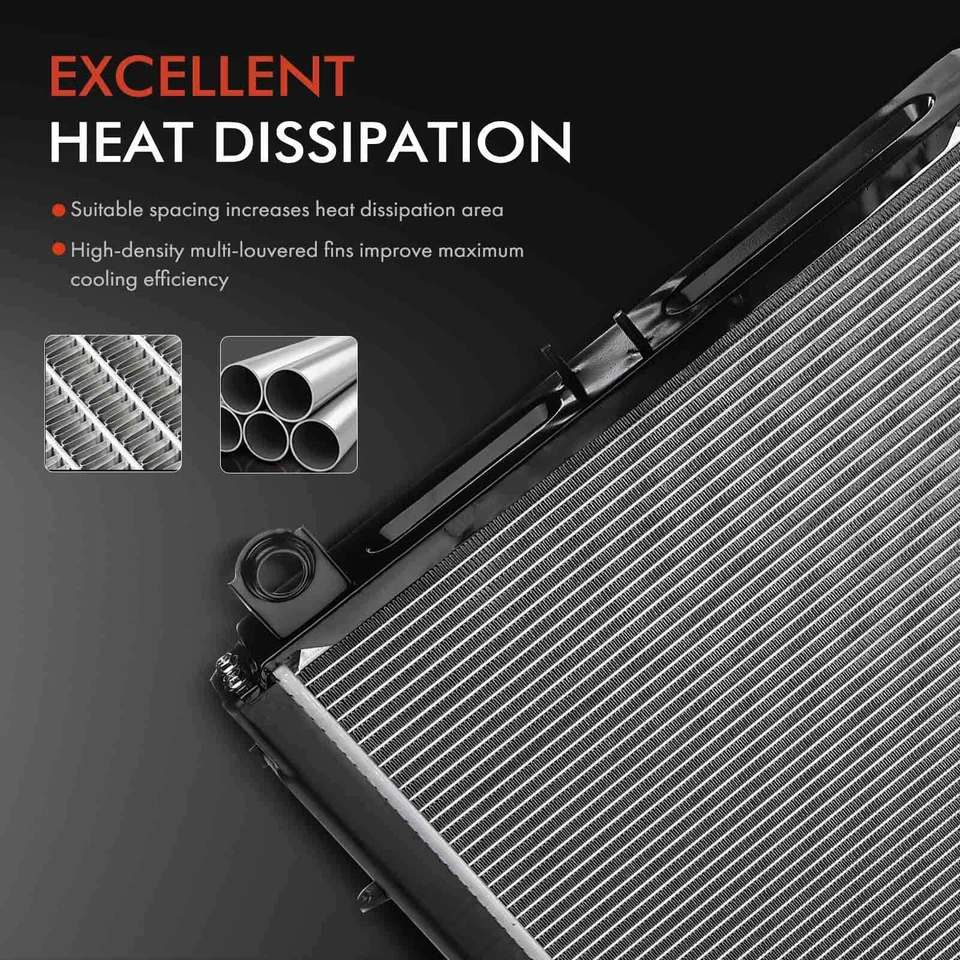 Radiator for Chevrolet Camaro Pontiac Firebird 1993-2002 5.7L w/Trans.Oil Cooler - Image 4 of 4