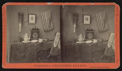 Barbara Frietchie relics c1900 Old Photo