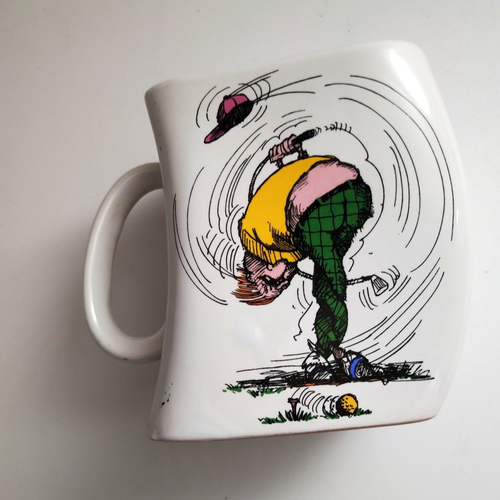 GOLF MUG THE RESULTS OF OVER-SWING CREATED BY GOLF GIFTS VINTAGE 1991 - Picture 5 of 8