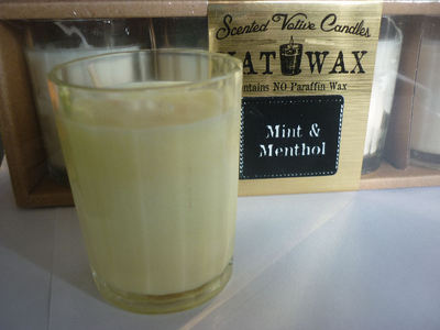 DUFTKERZE SOJAWACHS MINZE MENTHOL Öle NATÜRLICH BIO Aromatherapie