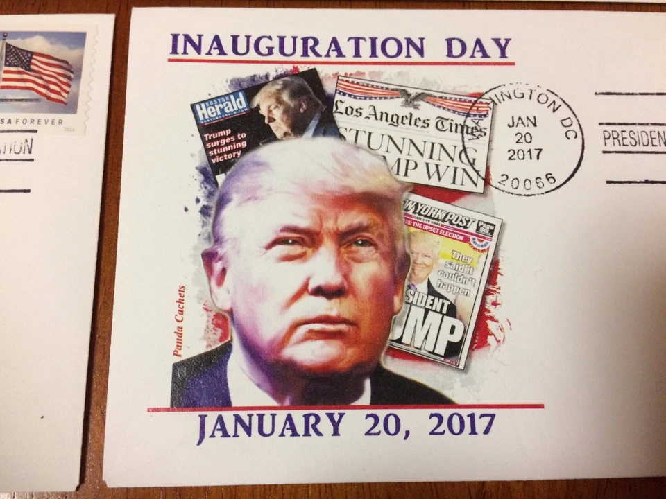 TRUMP INAUGURATION First Day Cover Washington D.C 1/20/17 Inaugural Postmark FDC - Image 3 of 4