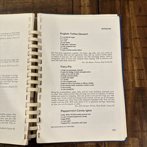 Typically Texas Cookbook Rural Electric Co-Op Members Comb Binding 1977 Worn - Picture 11 of 19