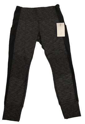 New With Tags ATHLETA Excursion Hybrid Tight Size MP Black Gray #54023 