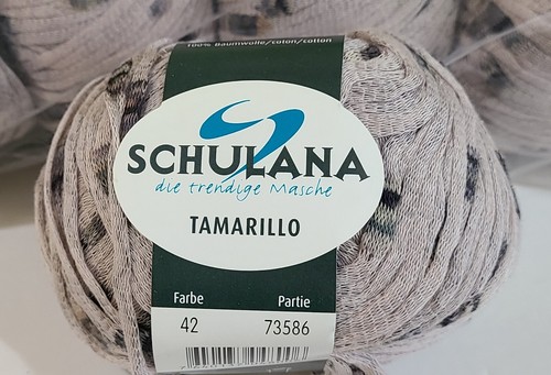 SCHULANA Tamarillo Cotton Yarn Gray w/ Variegated Colors Pack of 10 Balls NEW - Picture 5 of 8