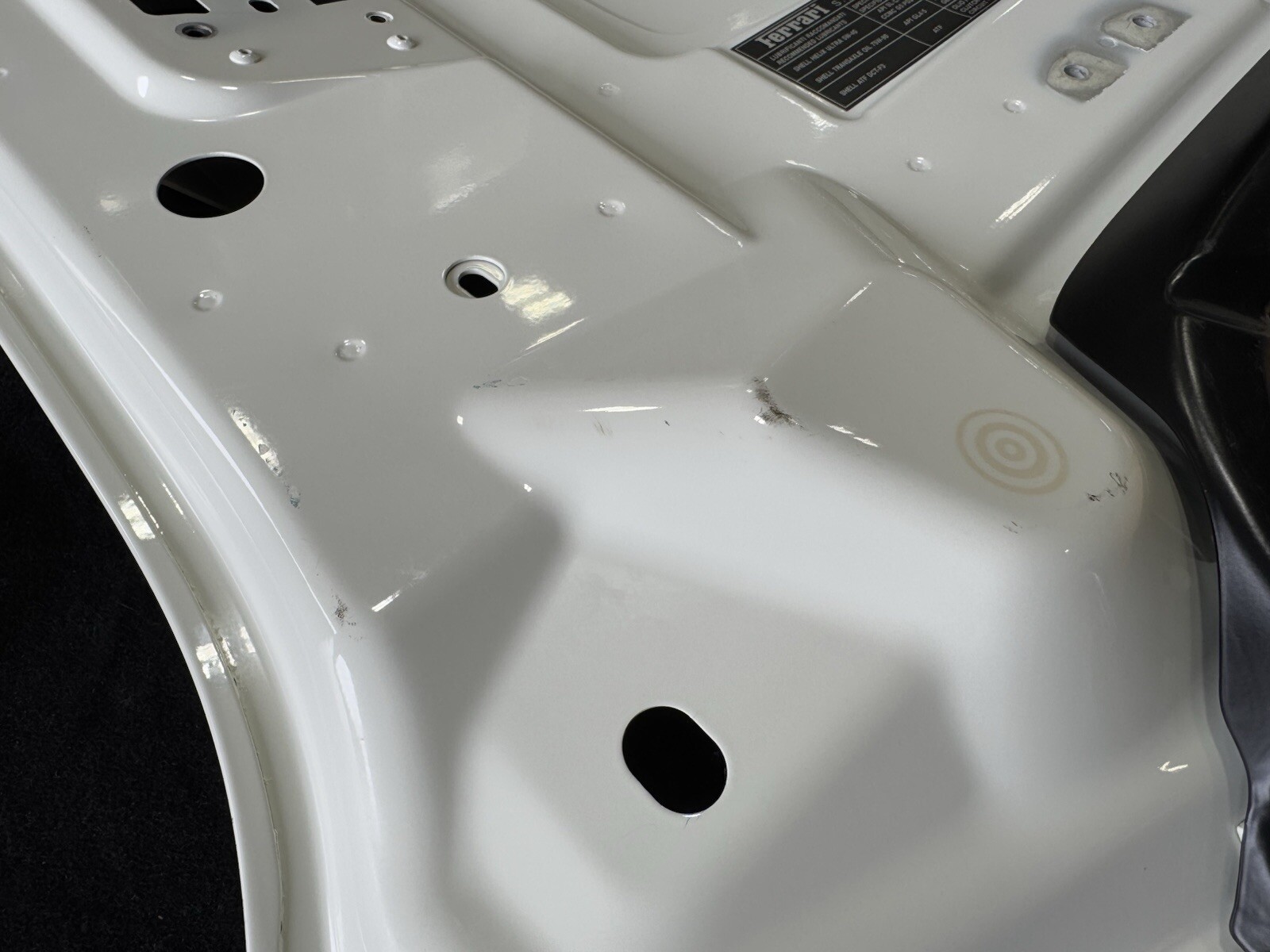 Ferrari 488 Spider Exterior Rear Lid Engine Hood Cover Panel W/ Vents OEM