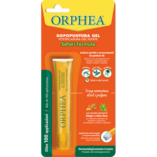 Orphea Gel Dopopuntura Roll On Safari Formula Punture Di Zanzare e Vespe 10ml