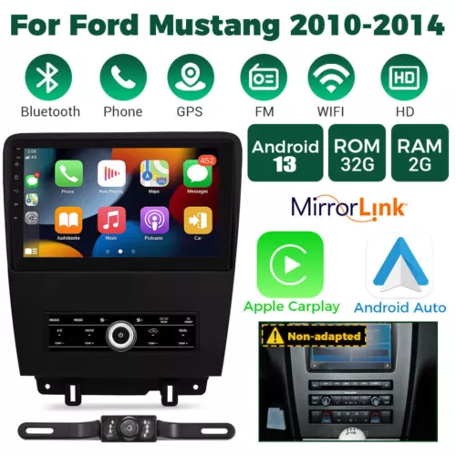 Radio estéreo para automóvil Ford Mustang 2010-2014 Android 13 10,1"" GPS navegación CarPlay - Imagen 3 de 18