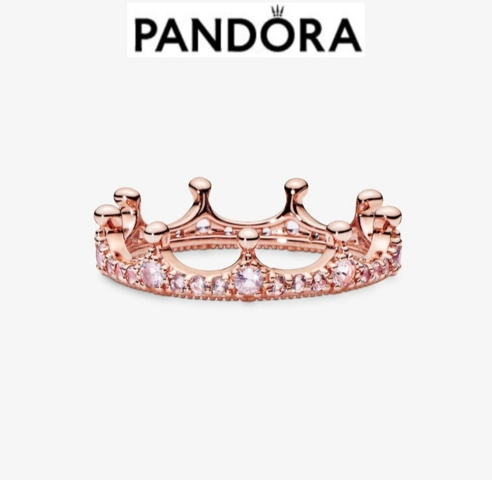Pandora crown hotsell ring pink