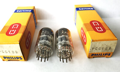 2X  PCC189   PHILIPS   NOS  -  Same Factory code IPE  delta 3L1  -  Heerlen 1973
