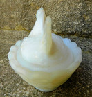 Vintage Westmoreland White 2-1/2" Hen On Nest Salt Cellar Dip — photo 4
