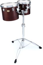 Ludwig Single-headed Concert Tom Set - 10 inches and 12 inches, Satin Mahogany