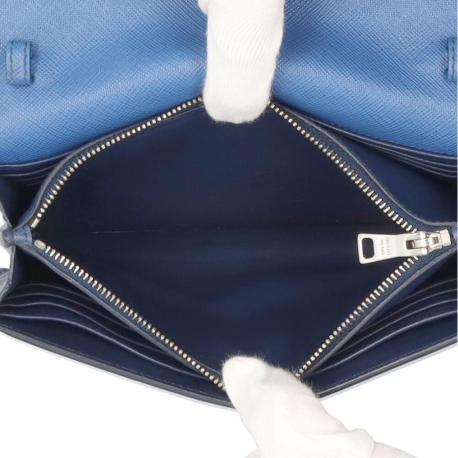 PRADA Shoulder Wallet Saffiano Rectangular 7.68x4… - image 7