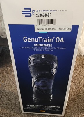 Size 1 BAUERFEIND GenuTrain OA Knieorthese Unloading Knee Brace Left  Small New