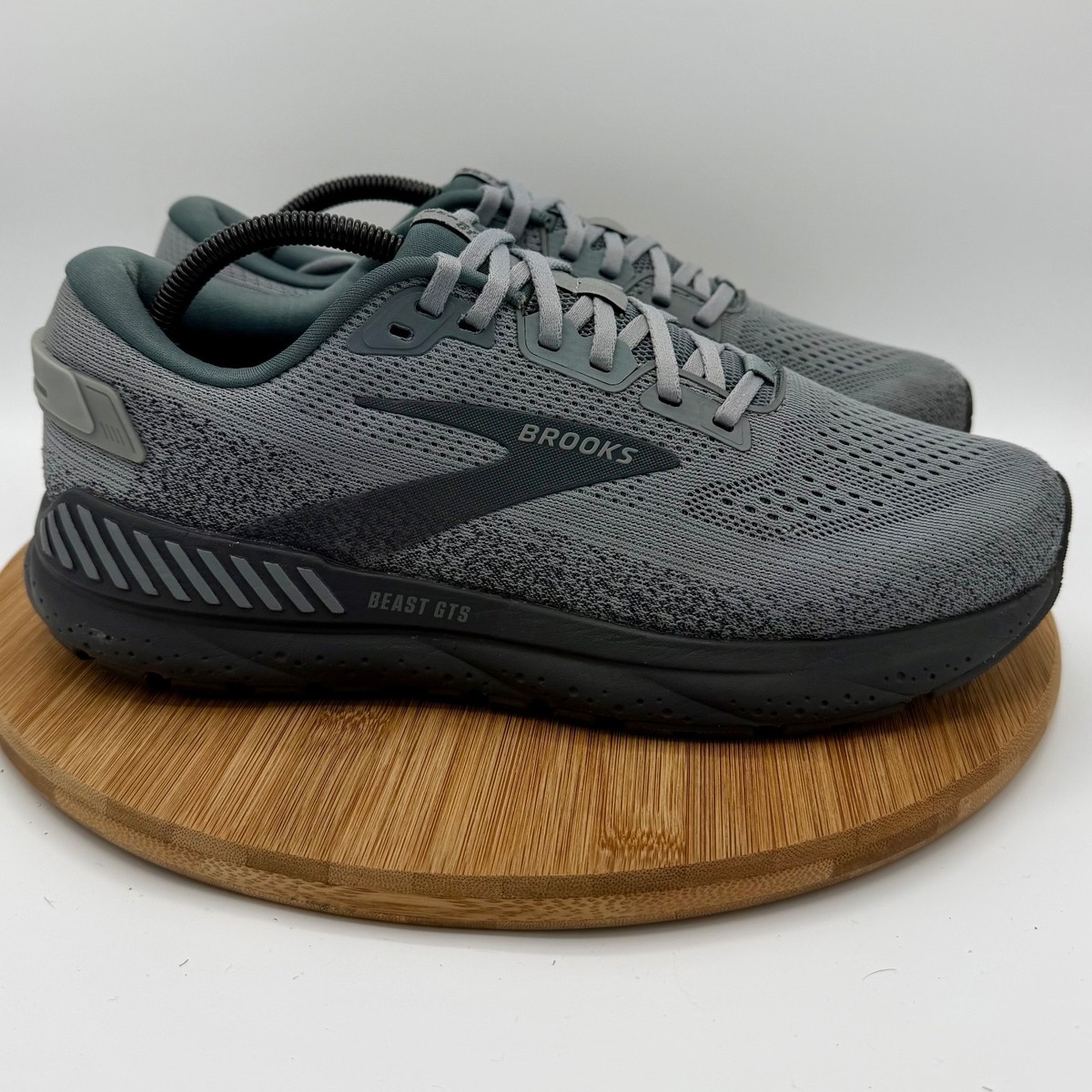 Brooks Mens Beast GTS 24 Gray Sneakers Size 12 Medium (D) No Insoles 1104251D069 Brooks Beast GTS 24 (Men main image 3