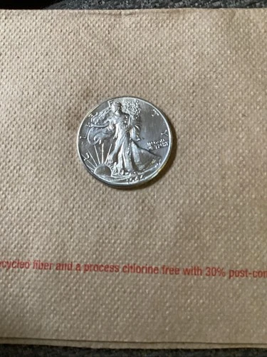 1941 Walking Liberty Half Dollar Choice Almost Uncirculated AU+/UNC Coin