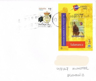 Spain Demand Letter Block 104 Cathedral Salamanca Catedral Duomo