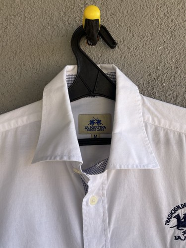 La Martina Polo Mens Shirt Size M White Color Polo Team - Picture 10 of 18