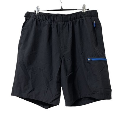 Outerknown Mens 8'' Adventure Hybrid Unlined Shorts Size L Black Fishing Hiking
