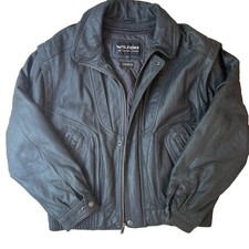 Vintage Wilsons Leather Bomber Jacket Mens L ...