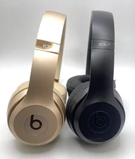 Lot of 2  Dr. Dre Beats Solo 3 Wireless Headphones Black & Beige (C-40)