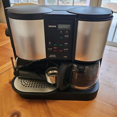 Krups 888-43 Caffe Centro Time 10-Cup Coffee Pump Espresso Machine, DISCONTINUED