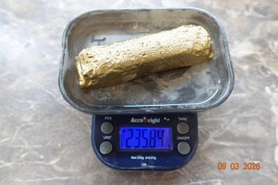 235g Goldgewinnungsbarren - Elektronikschrott/Computerteile - Veredler Posten Briefbeschwerer