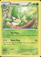 Simisage 6/162 Rare BREAKthrough Pokemon Near Mint