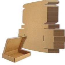 6x4x1 inches Small Shipping Boxes Set of 50 - Brown Mailer Corrugated Cardboa...