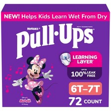 Pull-Ups Girls' Potty Training Pants Size 6T-7T 55-75 lbs 72 Count